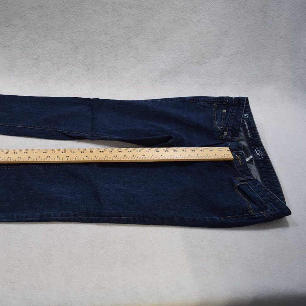 Ann Taylor Loft Women's Strait Jeans Waist 31 / 10 Gently Used #359 - Picture 3 of 7